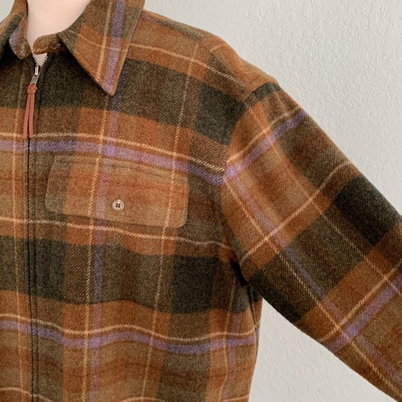 Lauren Ralph Lauren Lambswool Plaid Zip - Picture 4 of 15
